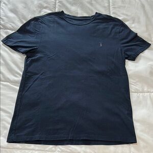 All Saints Race Tonic Dark Blue Short Sleeve Tee